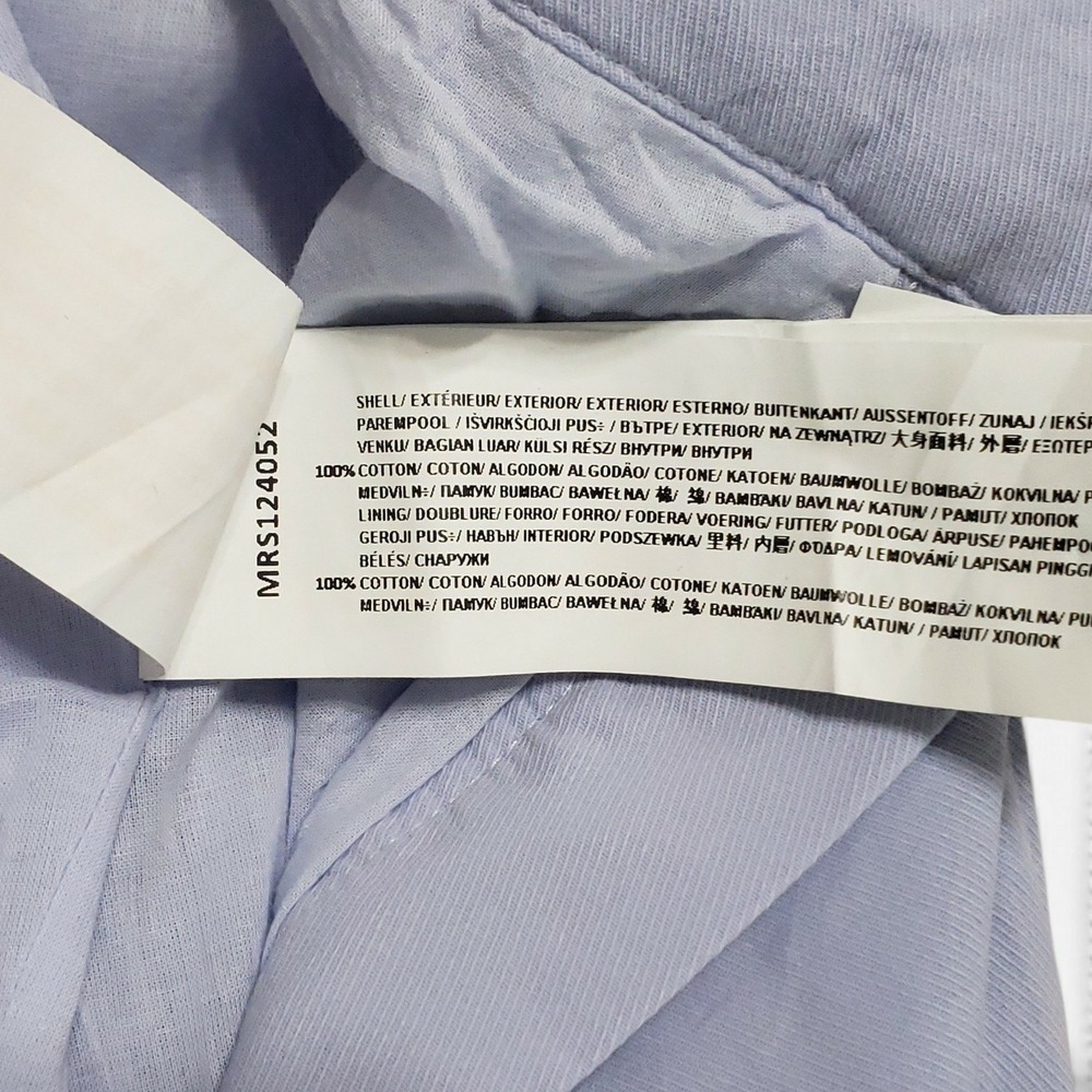 Mon Renn Lisle Trousers Powder Blue Size Small White Ric Rac Trim Split Hem - Picture 8 of 14